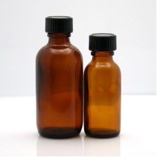 Amber Glass Bottles w/ Cap Amber Glass Bottles w/ Cap