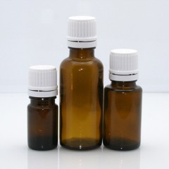 Amber Glass Bottles w/ Orifice Reducer