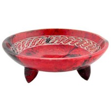 Red Celtic Knot Resin and Smudge Pot