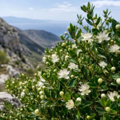 Myrtle, Green  Essential Oil | Respiratory Support + Skin Cleansing | Albania